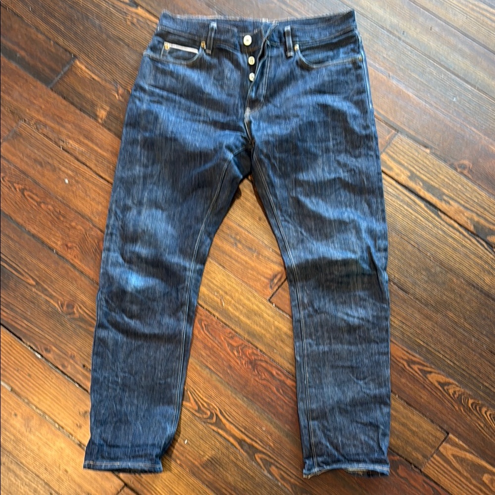 J. Crew Slim Straight Men's Salvage Denim Jeans
